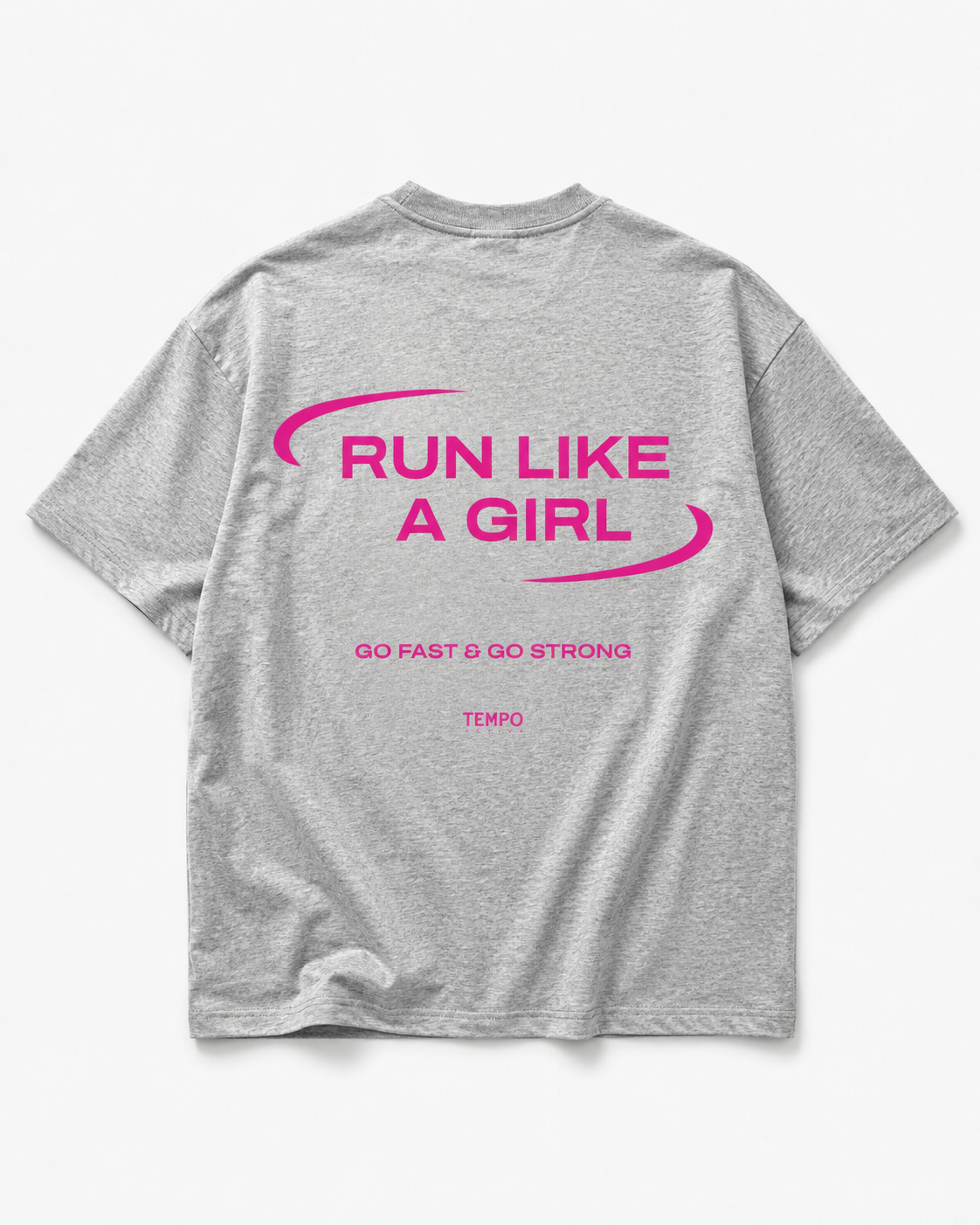 T-shirt oversize Run Like a Girl – TEMPO (zdjęcie 2)