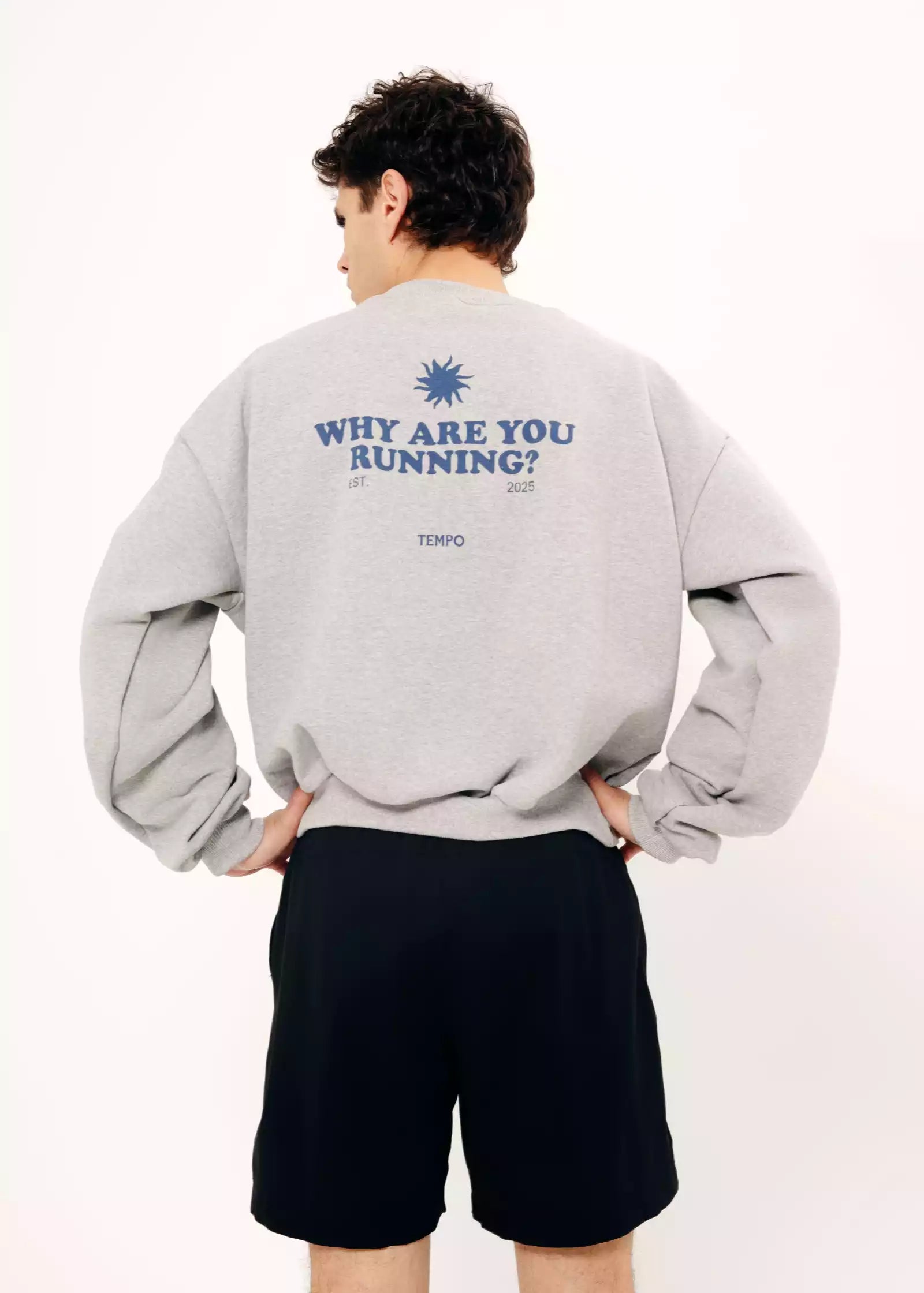 CREWNECK RUNNING GREY