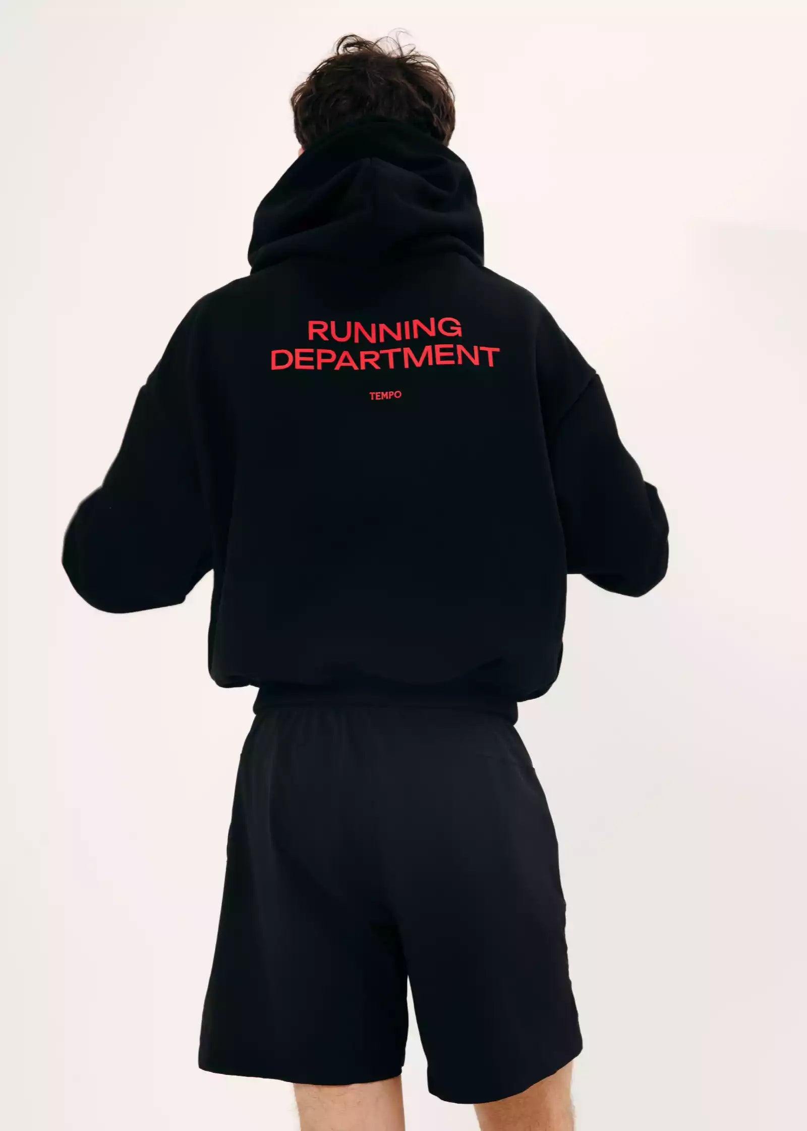 BLACK HOODIE RUNNING DEPARTMENT