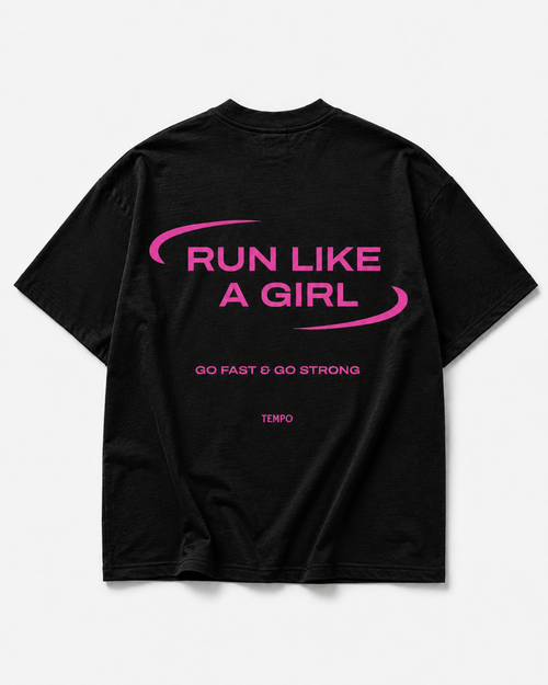 T-shirt oversize Run Like a Girl – TEMPO