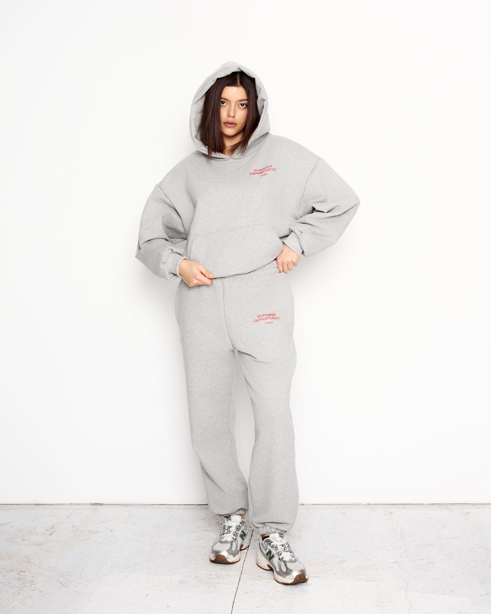 GREY HOODIE RUNNING DEPARTMENT