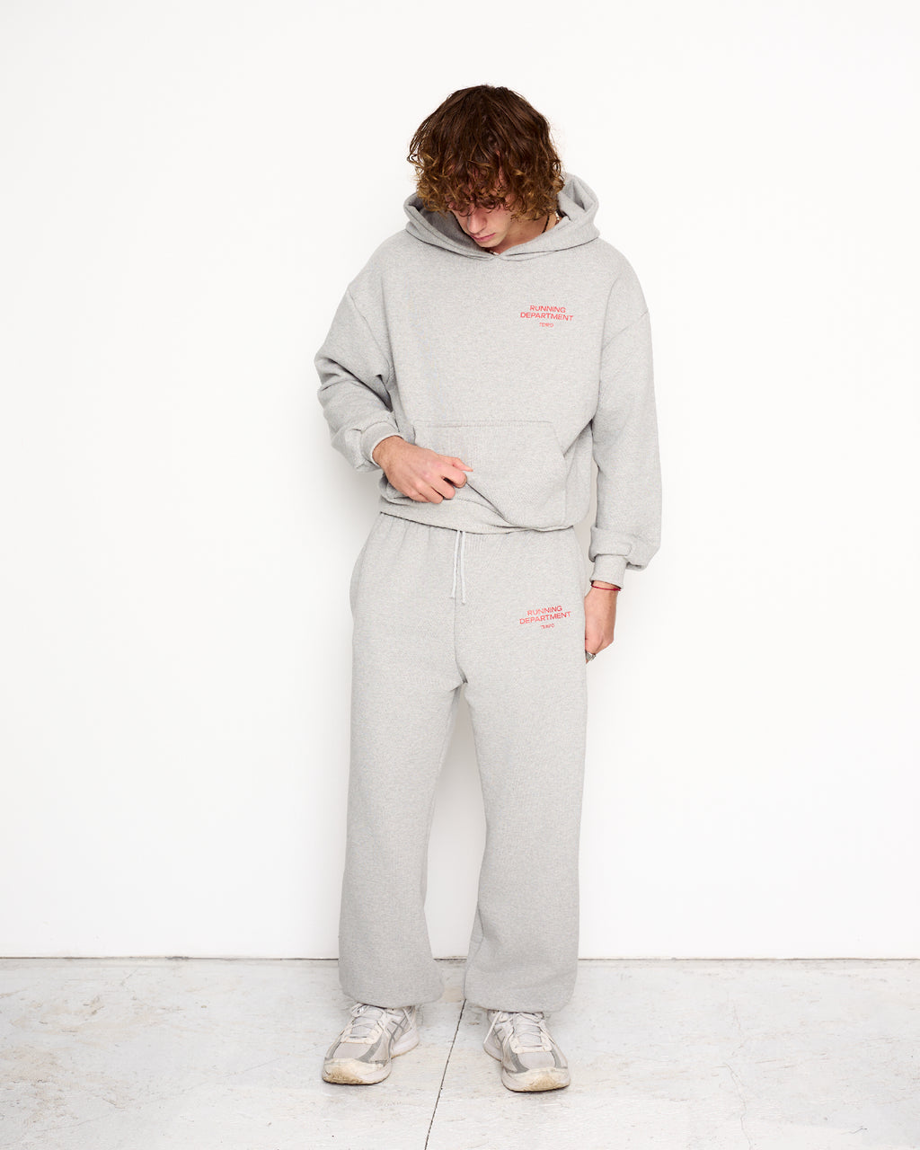 GREY HOODIE RUNNING DEPARTMENT