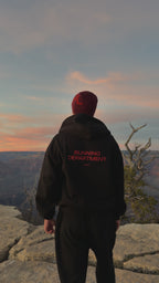 BLACK HOODIE RUNNING DEPARTMENT